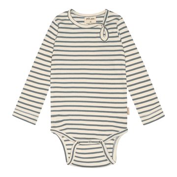 Petit Piao - Body LS Modal - Light Petrol/Offwhite